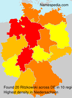 Surname Ritzkowski in Germany Surname Ritzkowski in Germany