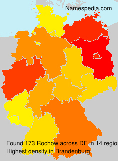 Surname Rochow in Germany Surname Rochow in Germany