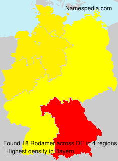 Surname Rodamer in Germany Surname Rodamer in Germany
