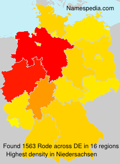 Surname Rode in Germany Surname Rode in Germany