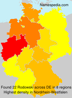 Surname Rodowski in Germany Surname Rodowski in Germany