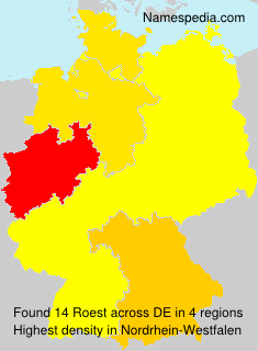 Surname Roest in Germany Surname Roest in Germany