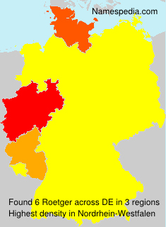 Surname Roetger in Germany Surname Roetger in Germany
