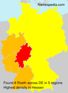Surname Roeth in Germany Surname Roeth in Germany