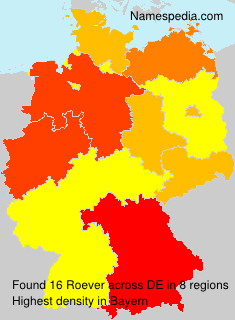 Surname Roever in Germany Surname Roever in Germany