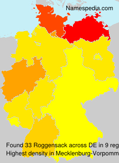 Surname Roggensack in Germany Surname Roggensack in Germany