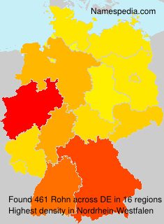 Surname Rohn in Germany Surname Rohn in Germany