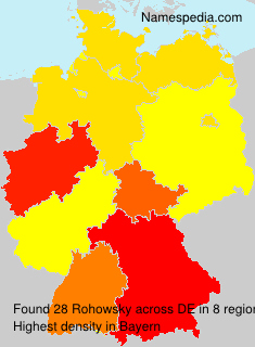 Surname Rohowsky in Germany Surname Rohowsky in Germany