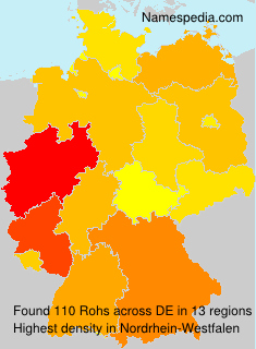 Surname Rohs in Germany Surname Rohs in Germany