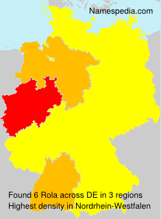 Surname Rola in Germany Surname Rola in Germany