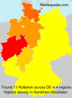 Surname Rolbiecki in Germany Surname Rolbiecki in Germany