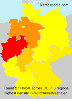 Surname Rolofs in Germany Surname Rolofs in Germany