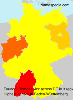 Surname Romanowicz in Germany Surname Romanowicz in Germany
