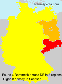 Surname Rommeck in Germany Surname Rommeck in Germany