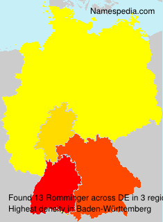 Surname Romminger in Germany Surname Romminger in Germany