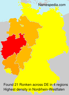 Surname Ronken in Germany Surname Ronken in Germany