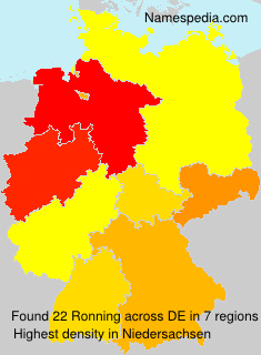 Surname Ronning in Germany Surname Ronning in Germany