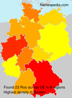 Surname Roo in Germany Surname Roo in Germany