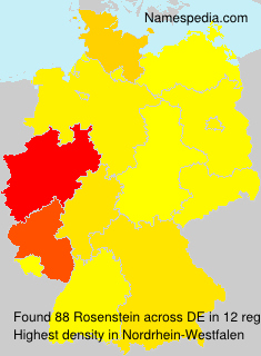 Surname Rosenstein in Germany Surname Rosenstein in Germany