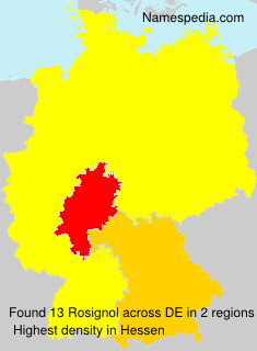 Surname Rosignol in Germany Surname Rosignol in Germany