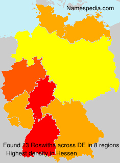 Surname Roswitha in Germany Surname Roswitha in Germany