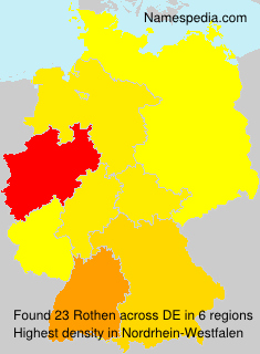 Surname Rothen in Germany Surname Rothen in Germany