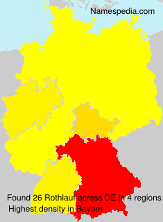 Surname Rothlauf in Germany Surname Rothlauf in Germany