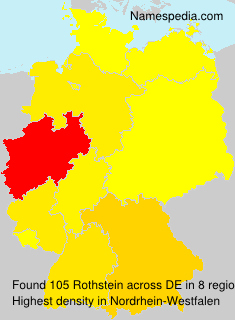 Surname Rothstein in Germany Surname Rothstein in Germany