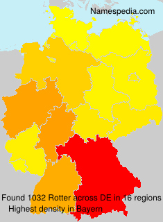 Surname Rotter in Germany Surname Rotter in Germany