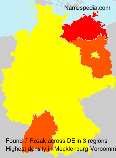 Surname Rozak in Germany Surname Rozak in Germany