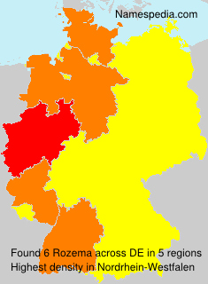 Surname Rozema in Germany Surname Rozema in Germany
