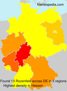 Surname Rozenfeld in Germany Surname Rozenfeld in Germany