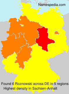 Surname Roznowski in Germany Surname Roznowski in Germany