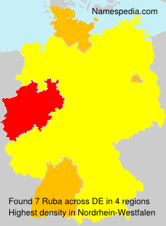 Surname Ruba in Germany Surname Ruba in Germany