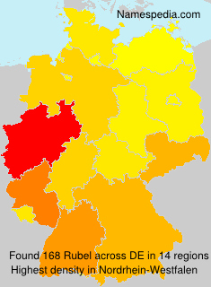 Surname Rubel in Germany Surname Rubel in Germany