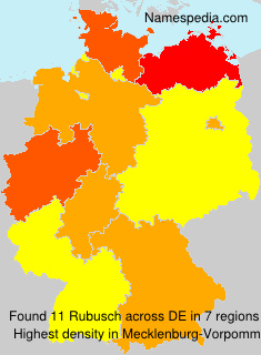 Surname Rubusch in Germany Surname Rubusch in Germany