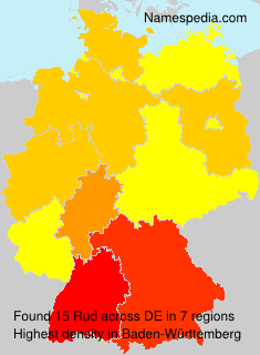 Surname Rud in Germany Surname Rud in Germany