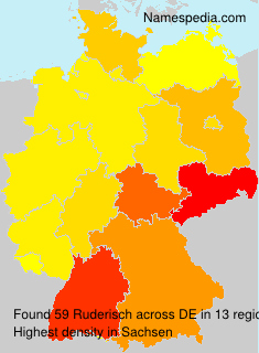 Surname Ruderisch in Germany Surname Ruderisch in Germany