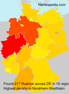 Surname Rudnick in Germany Surname Rudnick in Germany