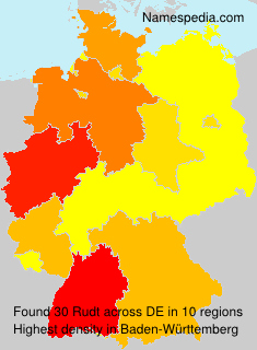 Surname Rudt in Germany Surname Rudt in Germany