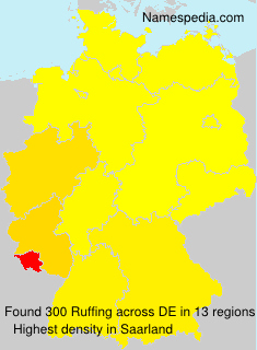 Surname Ruffing in Germany Surname Ruffing in Germany