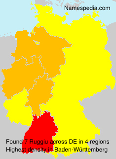 Surname Ruggiu in Germany Surname Ruggiu in Germany