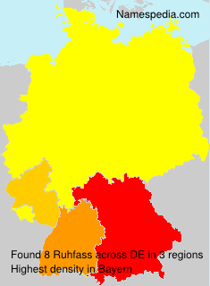 Surname Ruhfass in Germany Surname Ruhfass in Germany