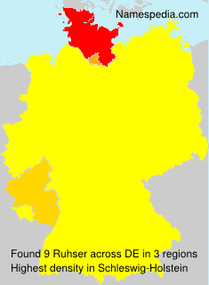 Surname Ruhser in Germany Surname Ruhser in Germany