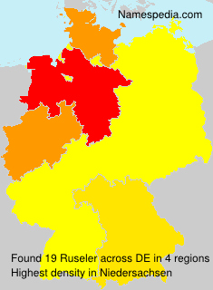 Surname Ruseler in Germany Surname Ruseler in Germany
