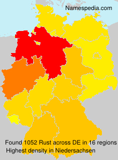 Surname Rust in Germany Surname Rust in Germany