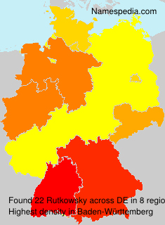 Surname Rutkowsky in Germany Surname Rutkowsky in Germany