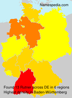 Surname Rutner in Germany Surname Rutner in Germany