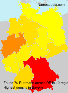 Surname Ruttmann in Germany Surname Ruttmann in Germany