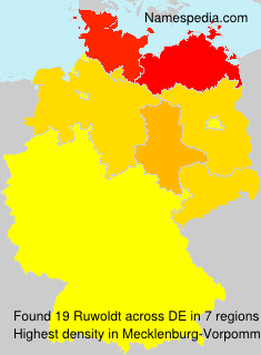 Surname Ruwoldt in Germany Surname Ruwoldt in Germany